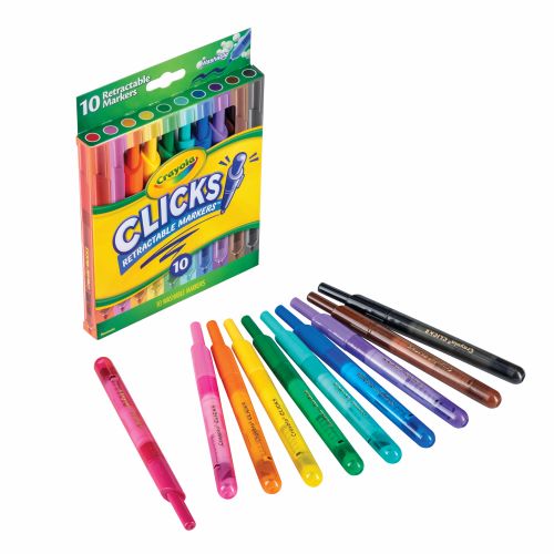 Marker Crayola Clicks Washable Retractable 10 (FS) - Ziggies Educational  Supplies